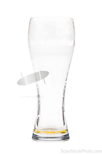 Image of Almost empty beer glass