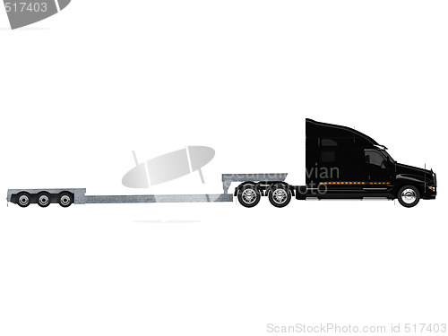 Image of Car carrier truck side view