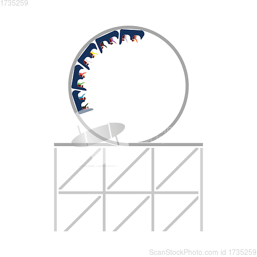 Image of Roller Coaster Loop Icon