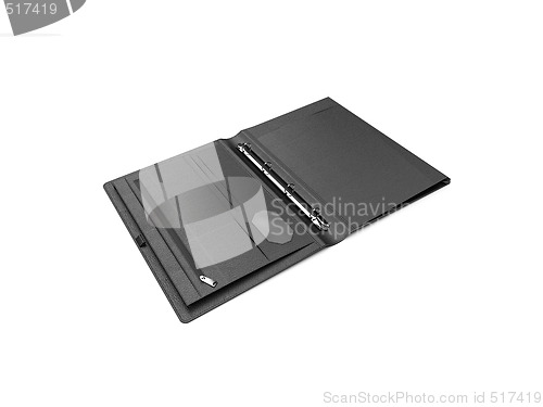 Image of Black leather wallet