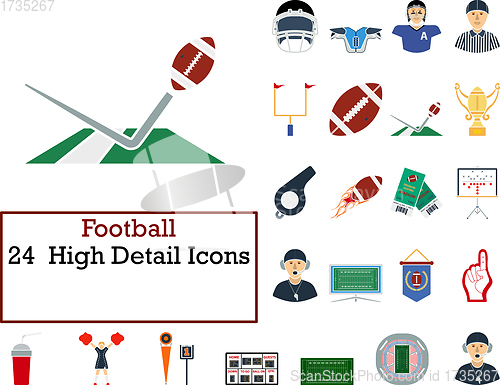 Image of Football Icon Set