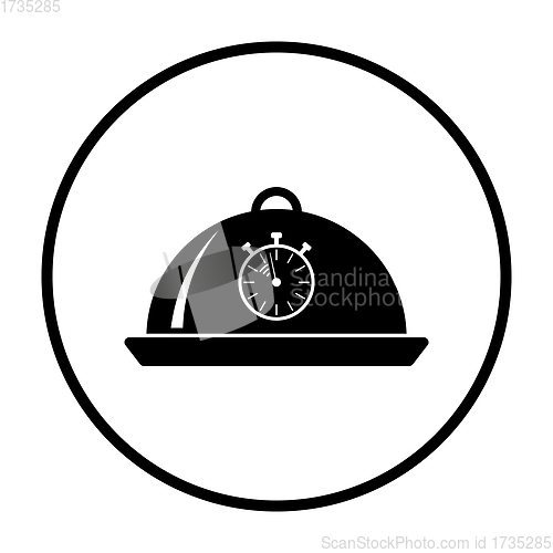 Image of Cloche With Stopwatch Icon