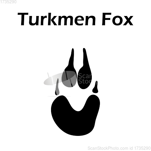 Image of Turkmen Fox Footprint