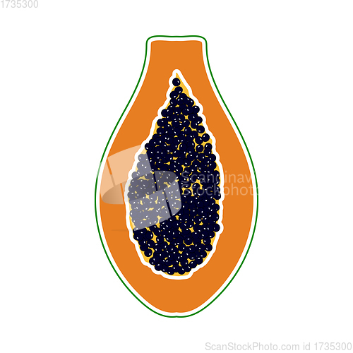 Image of Icon Of Papaya In Ui Colors