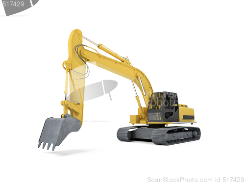 Image of excavator front view