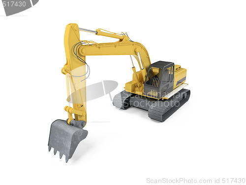 Image of excavator front view