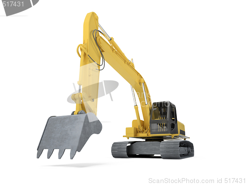 Image of excavator front view