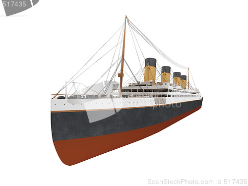 Image of Big ship liner front view