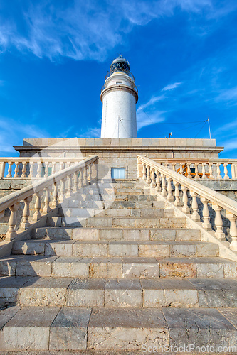 Image of Lighthouse at Cape Formentor in the Coast of North Mallorca, Spain