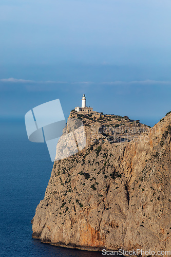 Image of Lighthouse at Cape Formentor in the Coast of North Mallorca, Spain