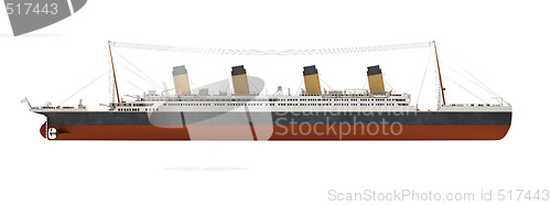 Image of Big ship liner side view