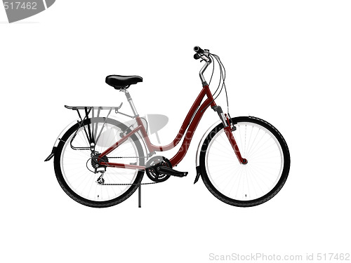Image of bicycle isolated over white