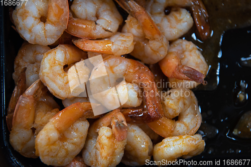 Image of Pickled shrimp in plastic container
