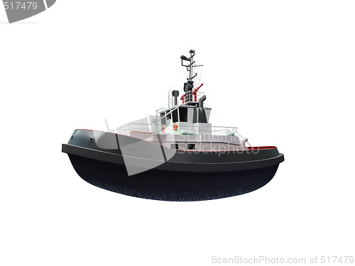 Image of small boat front view