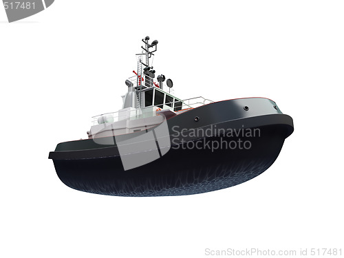Image of small boat front view