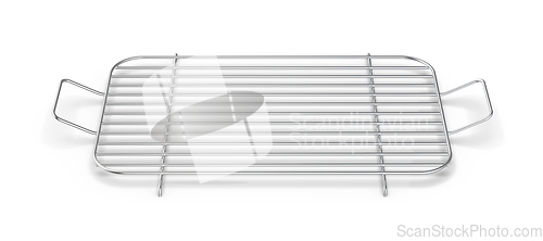 Image of Empty metal grill rack