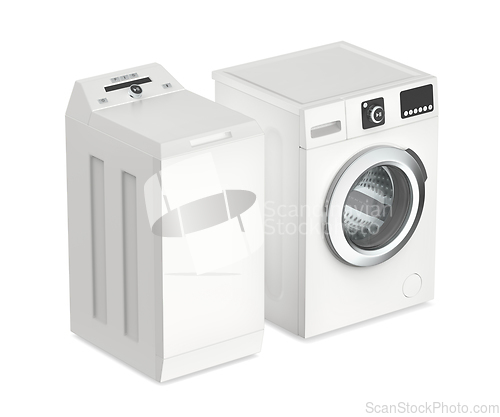 Image of Front and top load washing machines