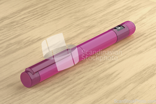 Image of Purple insulin injector pen