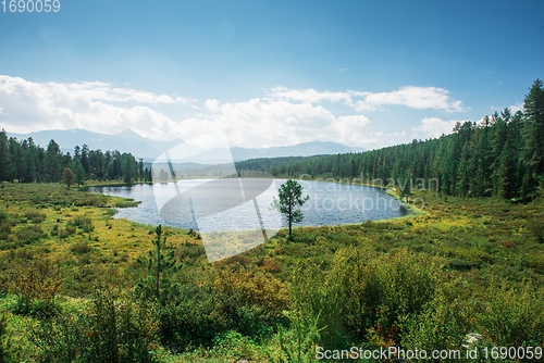 Image of Lake Kidelyu in the Altai Mountains