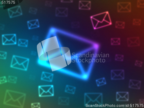 Image of envelope bokeh effect