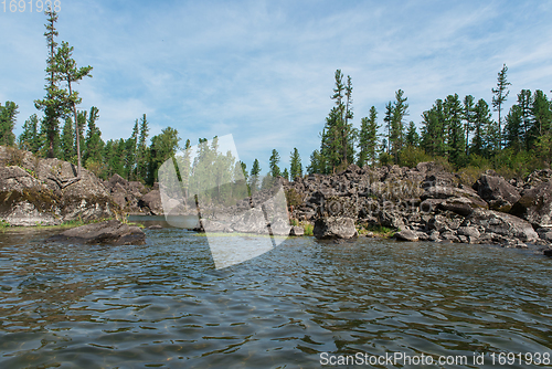 Image of Teletskoye lake in Altai mountains