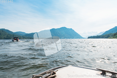 Image of Teletskoye lake in Altai mountains