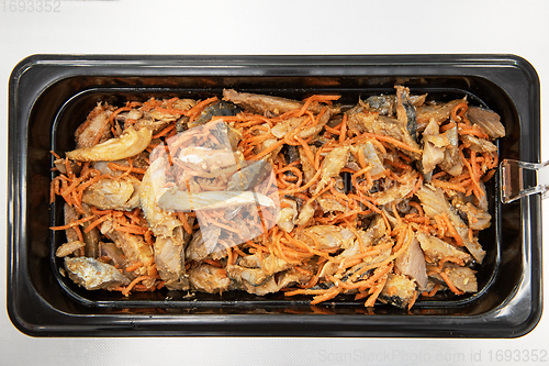 Image of Marinated korean Hwe salad with mackerel fish