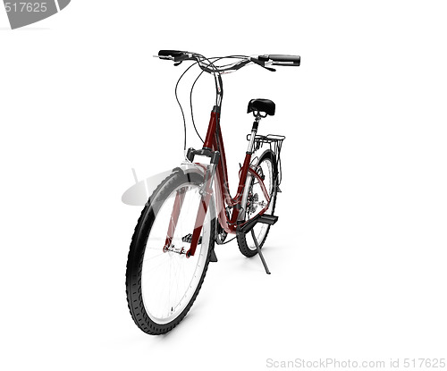 Image of bicycle isolated over white