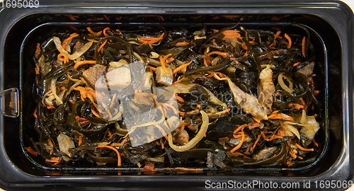 Image of Chuka wakame laminaria seaweed salad with fish