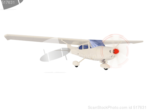 Image of aircraft skyline isolated view