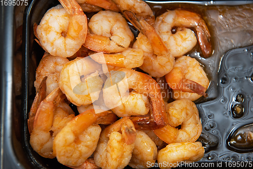 Image of Pickled shrimp in plastic container