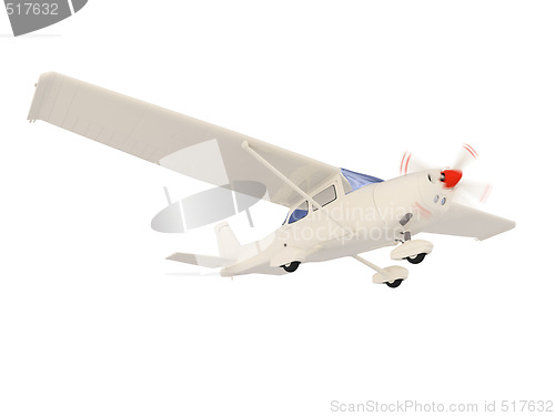 Image of aircraft skyline isolated view