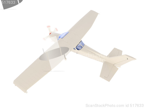 Image of aircraft skyline isolated view