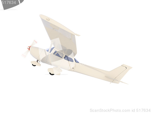 Image of aircraft skyline isolated view