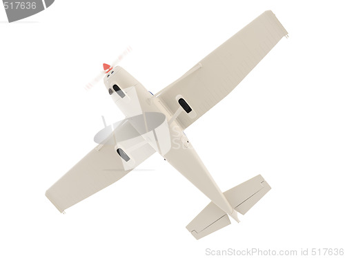 Image of aircraft skyline isolated view