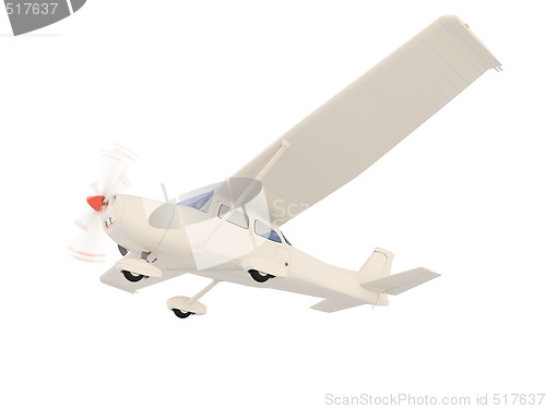 Image of aircraft skyline isolated view