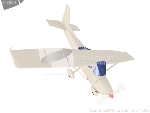 Image of aircraft skyline isolated view