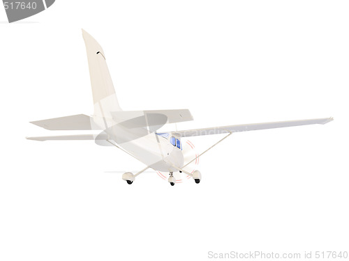 Image of aircraft skyline isolated view