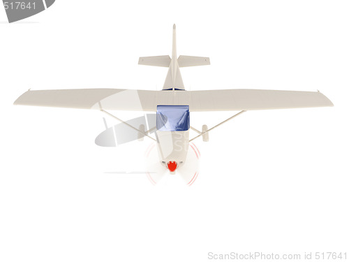 Image of aircraft skyline isolated view