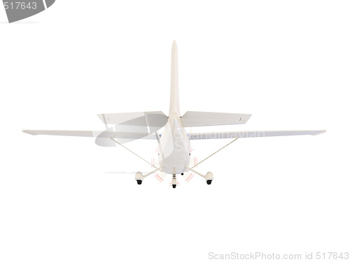 Image of aircraft skyline isolated view