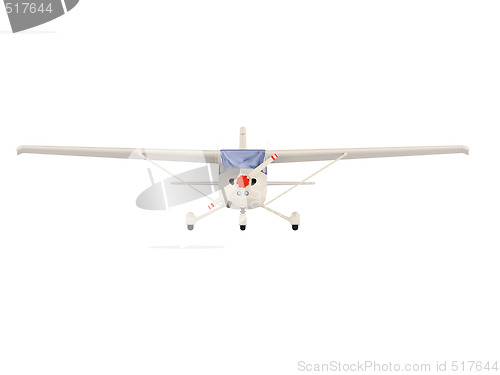 Image of aircraft skyline isolated view