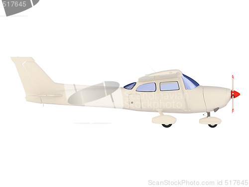 Image of aircraft skyline isolated view