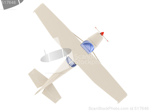 Image of aircraft skyline isolated view