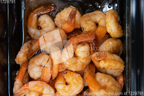 Image of Pickled shrimp in plastic container