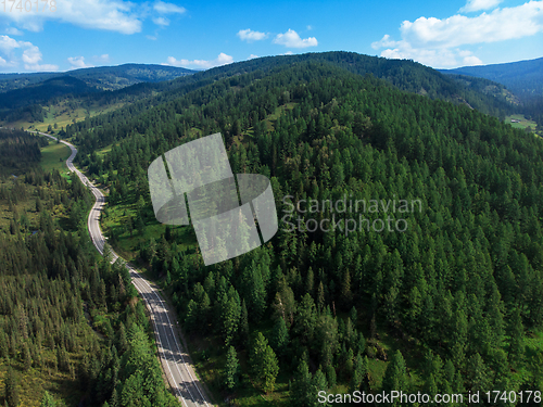 Image of Chuysky trakt road in the Altai mountains.