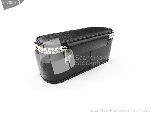 Image of Black leather purse