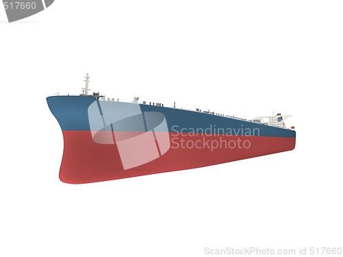 Image of Oil tanker isolated over white