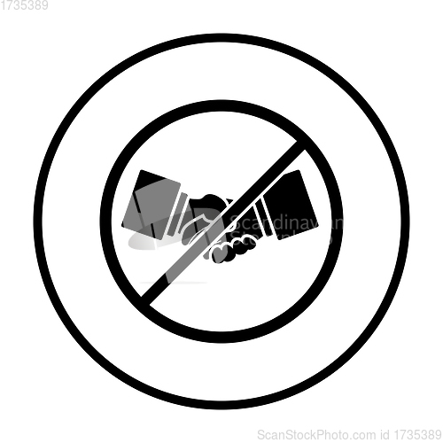 Image of No Hand Shake Icon