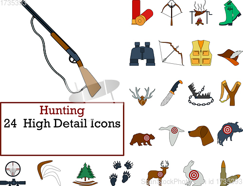 Image of Hunting Icon Set