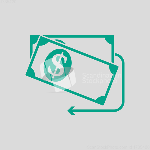Image of Cash Back Dollar Banknotes Icon